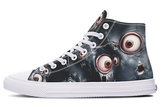 Beholder High Tops - Classic Premium Canvas Shoes with Comfortable and Durable Soles