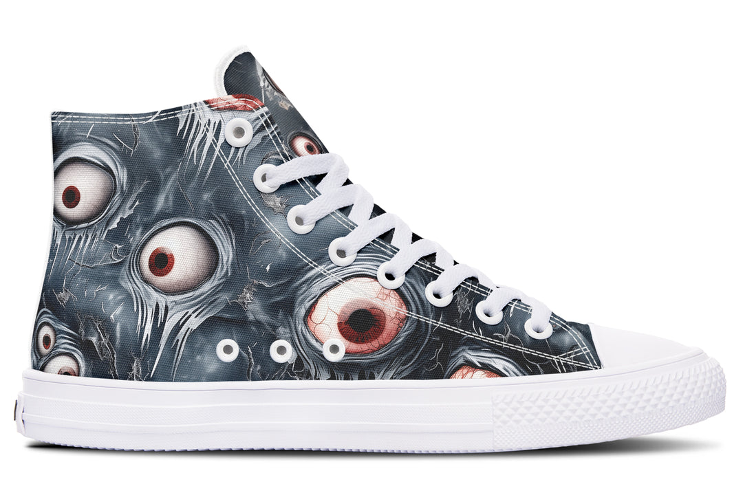 Beholder High Tops - Classic Premium Canvas Shoes with Comfortable and Durable Soles