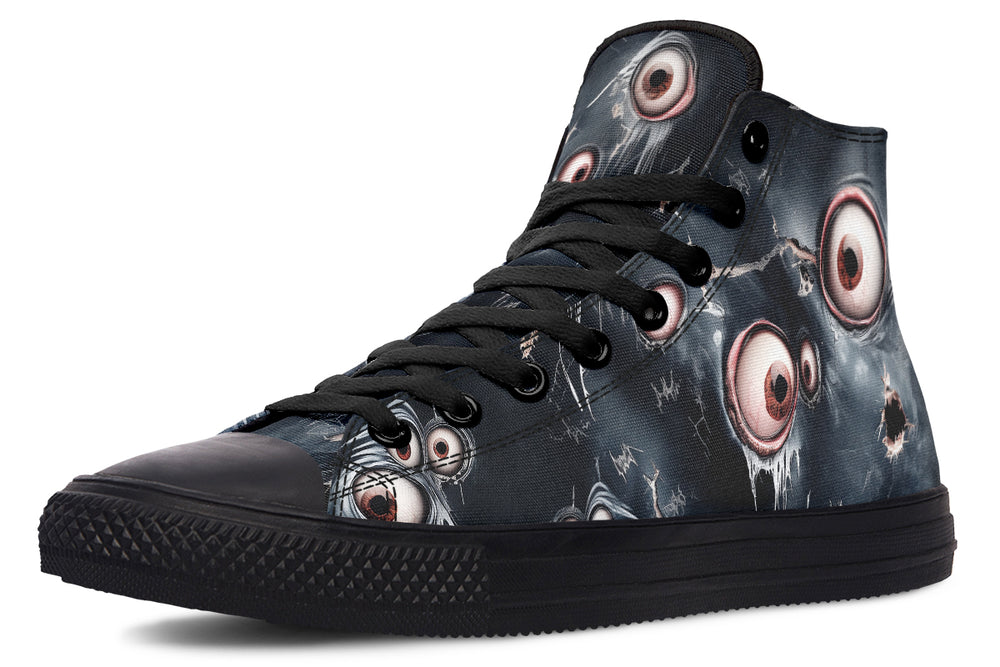 Beholder High Tops - Classic Premium Canvas Shoes with Comfortable and Durable Soles