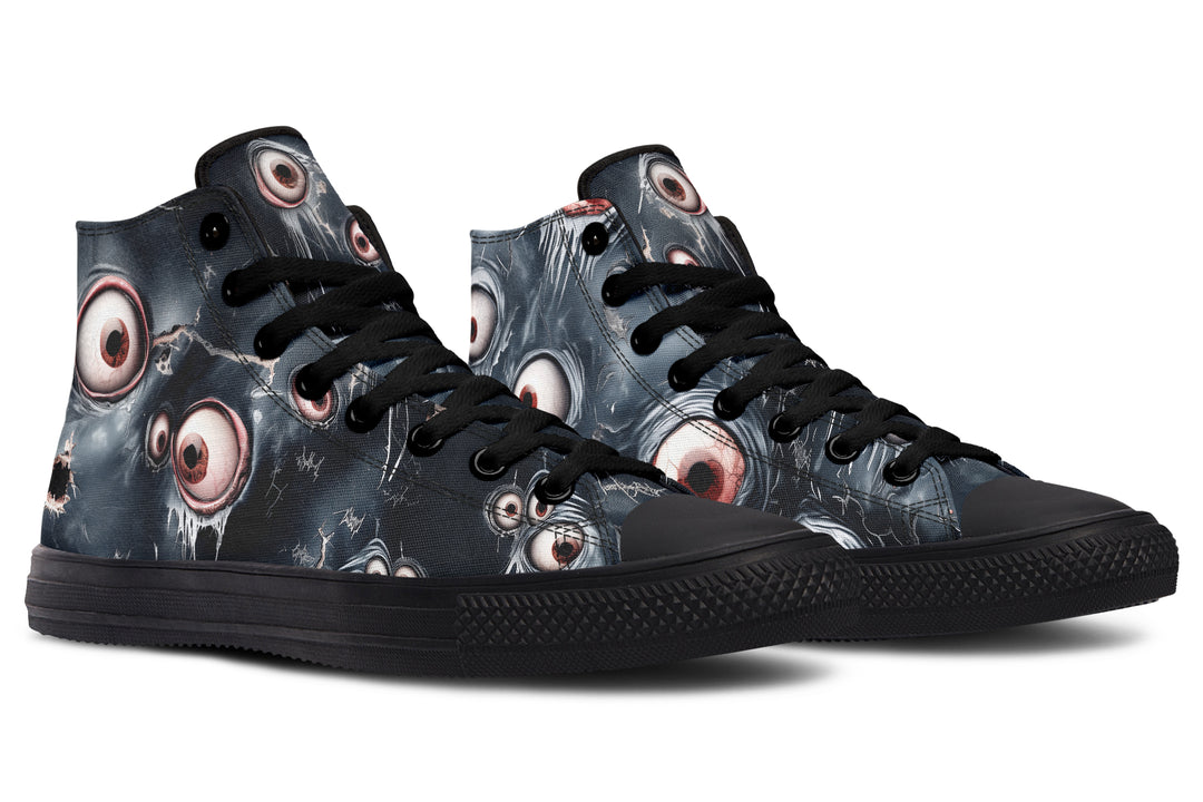 Beholder High Tops - Classic Premium Canvas Shoes with Comfortable and Durable Soles