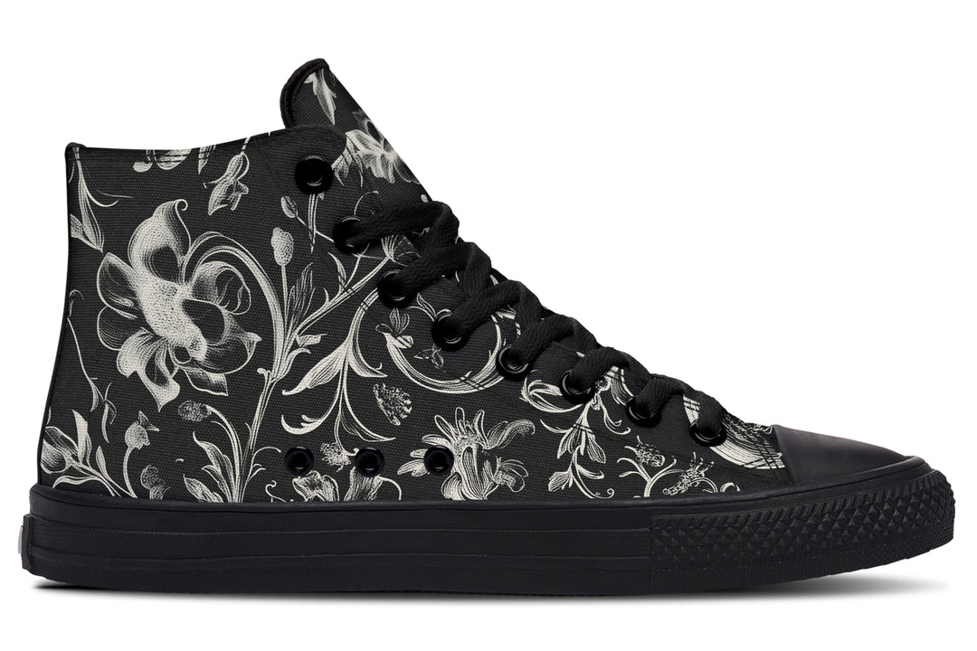 Black Baroque High Tops