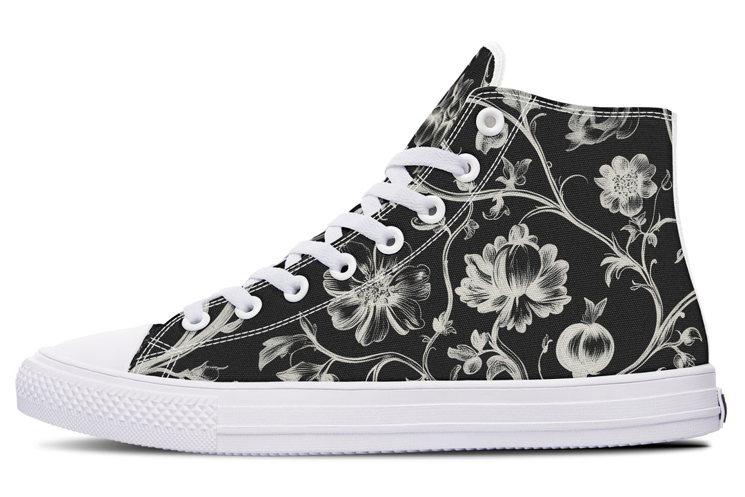 Black Baroque High Tops