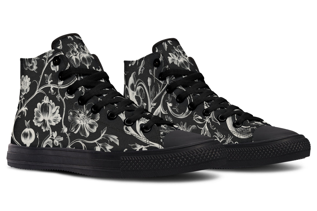 Black Baroque High Tops