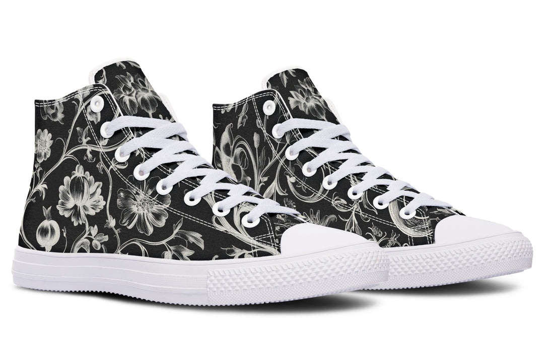 Black Baroque High Tops