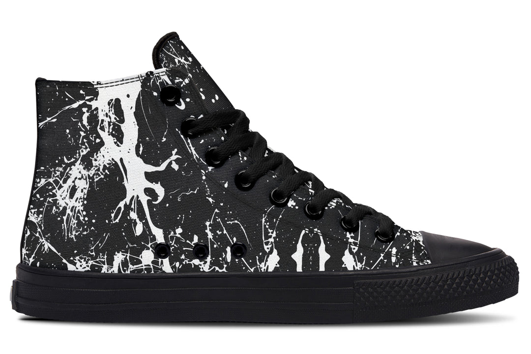 Black Inkstorm High Tops