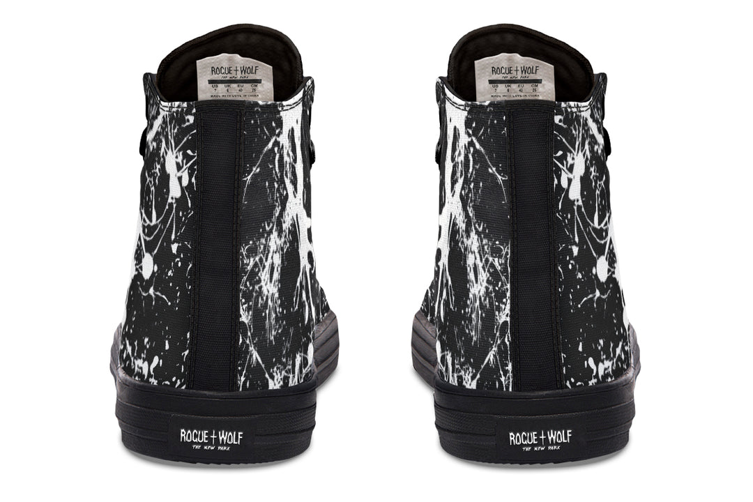 Black Inkstorm High Tops