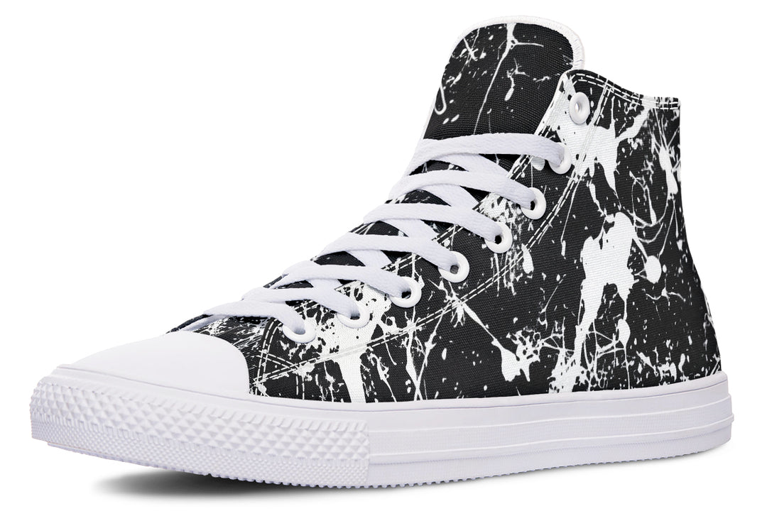 Black Inkstorm High Tops