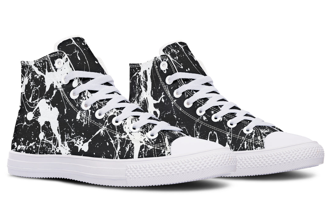 Black Inkstorm High Tops