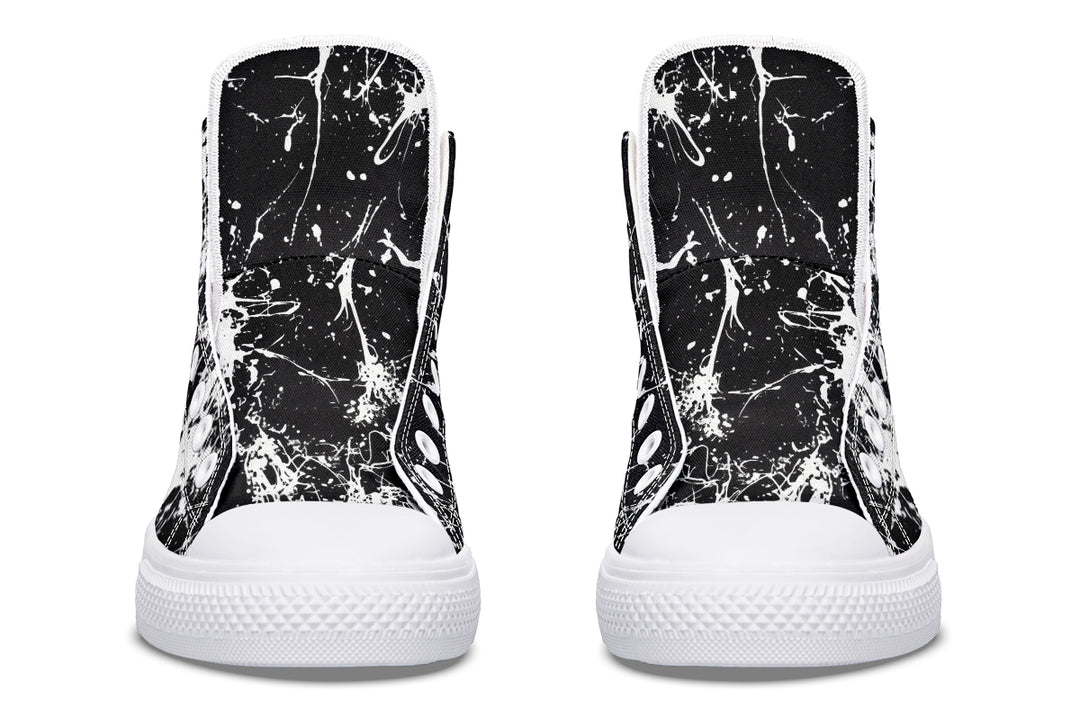 Black Inkstorm High Tops