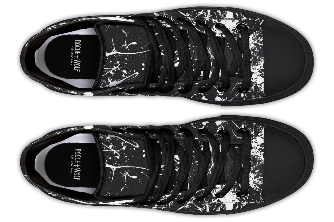Black Inkstorm High Tops