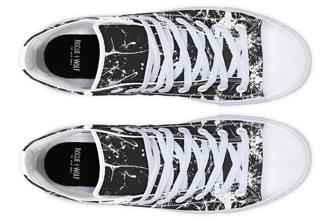 Black Inkstorm High Tops