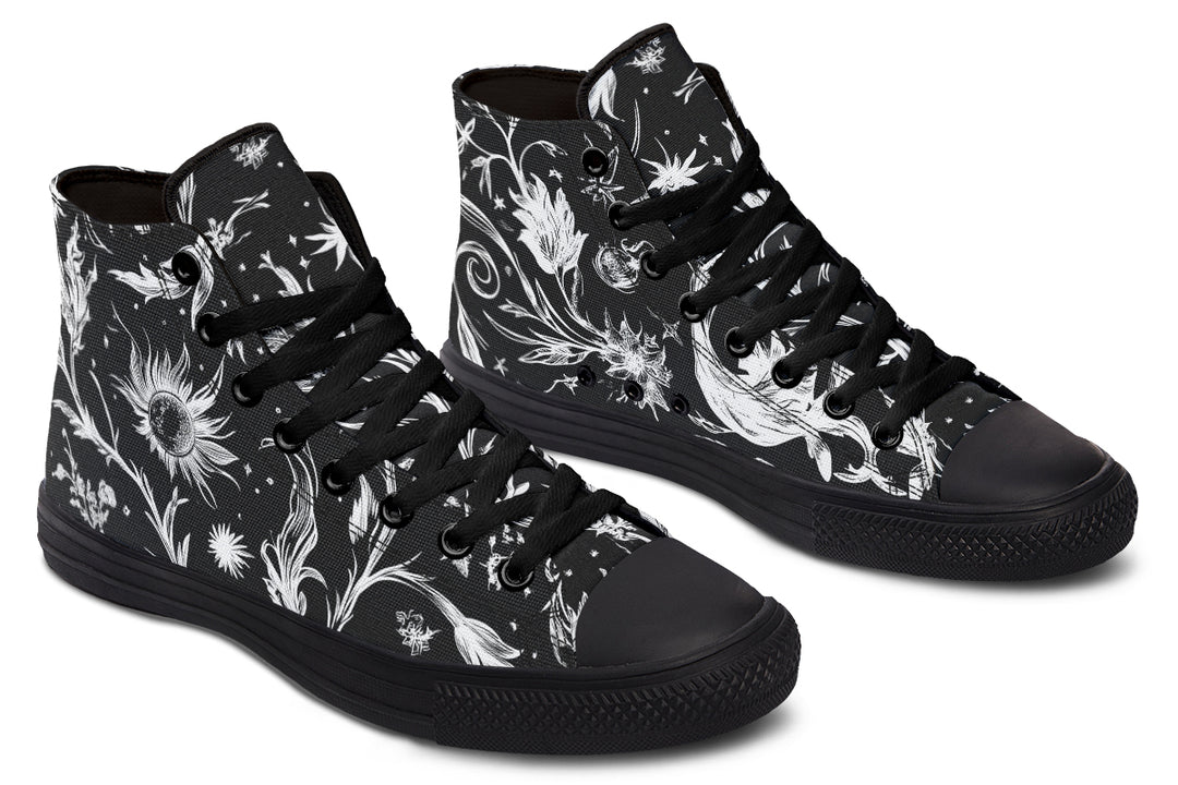 Black Lunaria High Tops