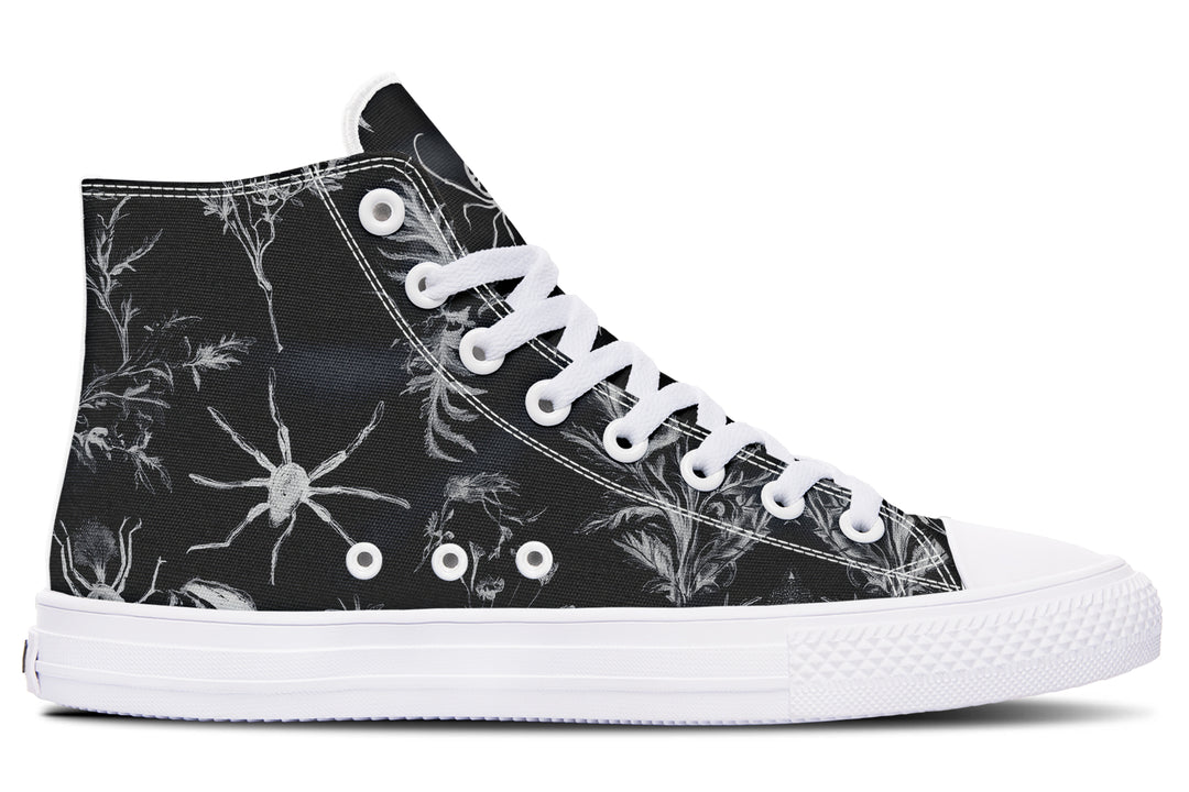 Black Widow Garden High Tops