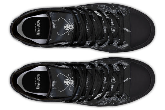 Black Widow Garden High Tops