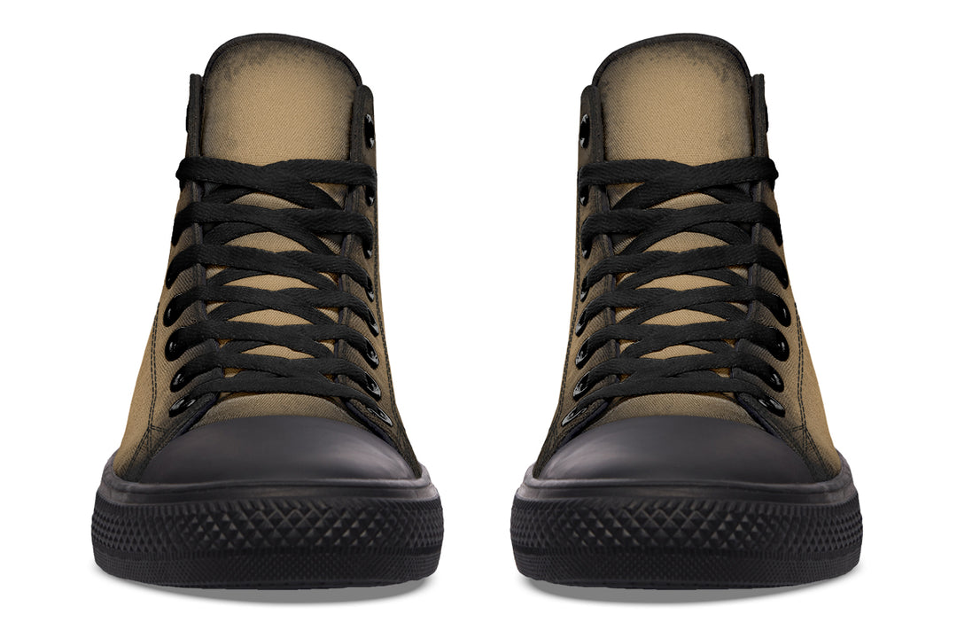 Elder Hide High Tops - Classic Premium Canvas Shoes with Comfortable and Durable Soles