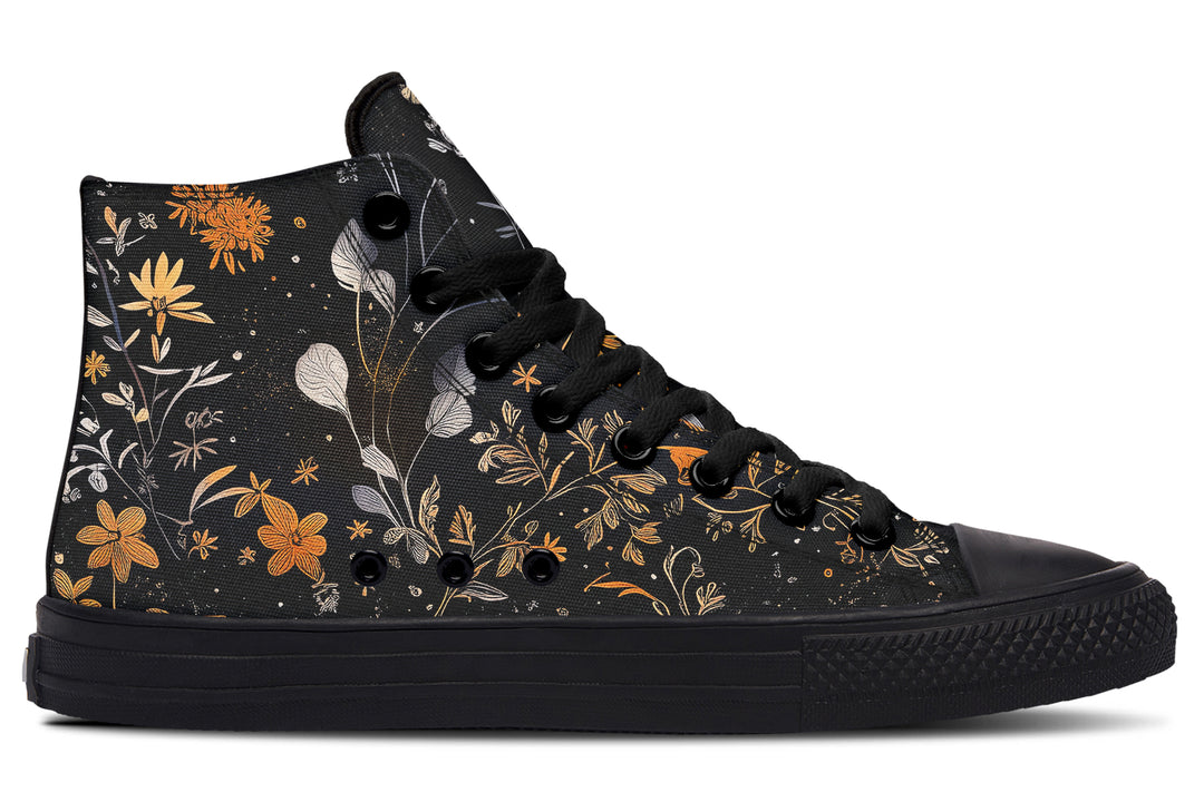 Emberblossom High Tops - Classic Premium Canvas Shoes with Comfortable and Durable Soles