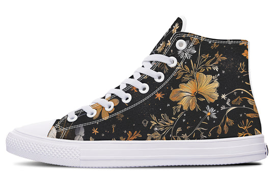 Emberblossom High Tops - Classic Premium Canvas Shoes with Comfortable and Durable Soles