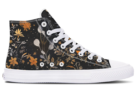 Emberblossom High Tops - Classic Premium Canvas Shoes with Comfortable and Durable Soles