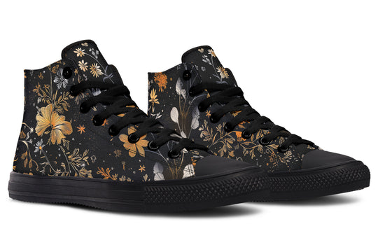 Emberblossom High Tops - Classic Premium Canvas Shoes with Comfortable and Durable Soles