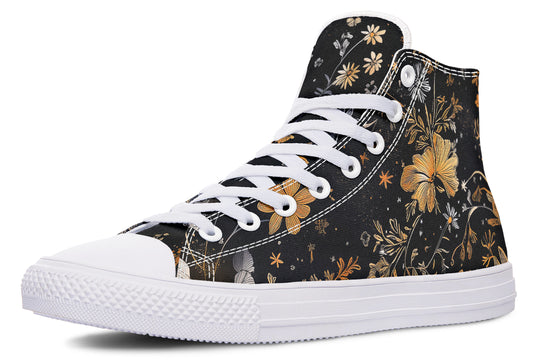 Emberblossom High Tops - Classic Premium Canvas Shoes with Comfortable and Durable Soles