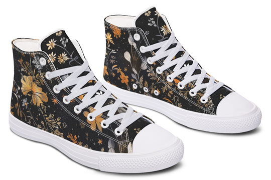 Emberblossom High Tops - Classic Premium Canvas Shoes with Comfortable and Durable Soles