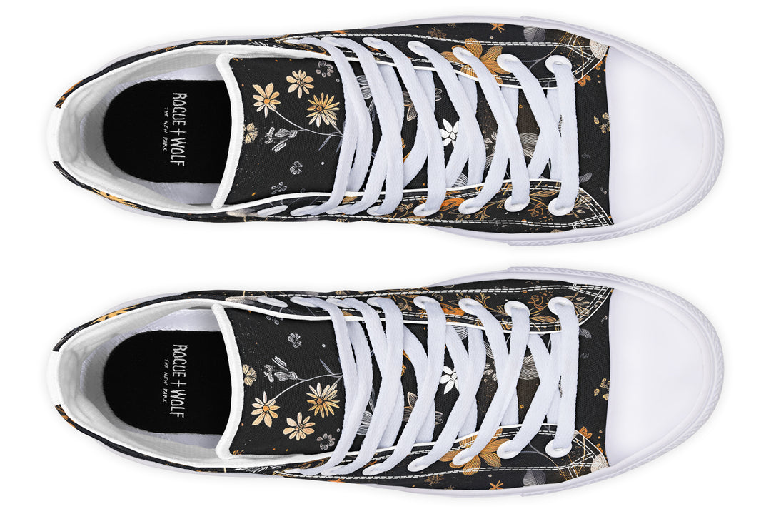 Emberblossom High Tops - Classic Premium Canvas Shoes with Comfortable and Durable Soles