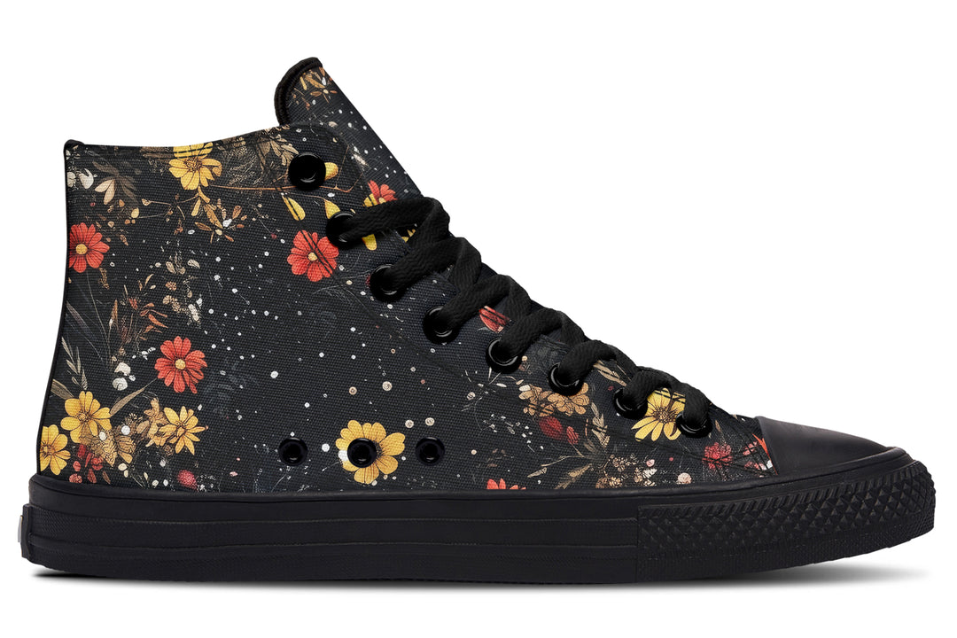 Fox Spirit High Tops - Classic Premium Canvas Shoes with Comfortable and Durable Soles