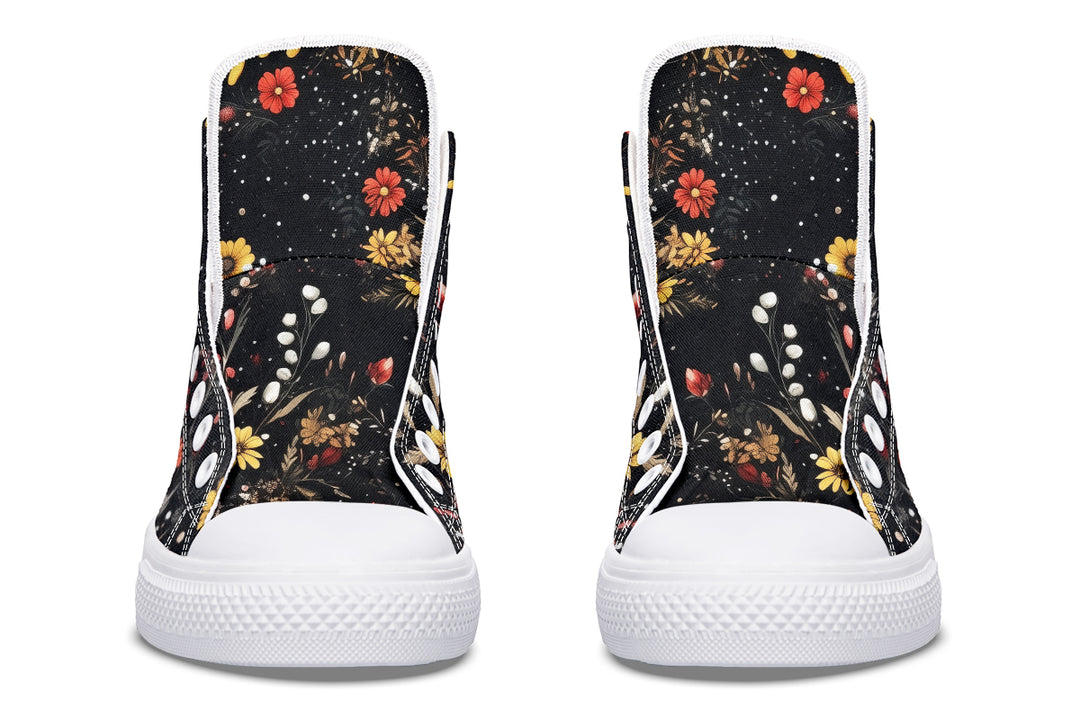 Fox Spirit High Tops - Classic Premium Canvas Shoes with Comfortable and Durable Soles