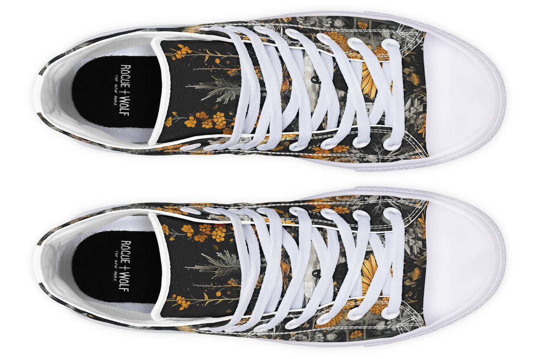 Grim’s Harvest High Tops - Classic Premium Canvas Shoes with Comfortable and Durable Soles