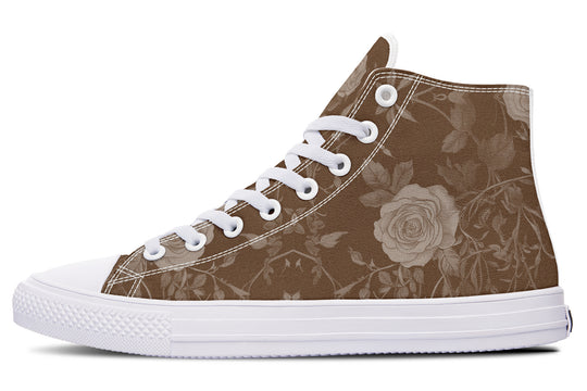 Hazel Rose Romance High Tops - Classic Premium Canvas Shoes with Comfortable and Durable Soles