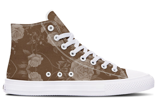 Hazel Rose Romance High Tops - Classic Premium Canvas Shoes with Comfortable and Durable Soles