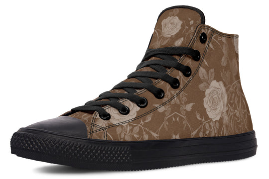 Hazel Rose Romance High Tops - Classic Premium Canvas Shoes with Comfortable and Durable Soles