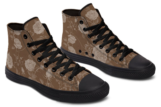 Hazel Rose Romance High Tops - Classic Premium Canvas Shoes with Comfortable and Durable Soles