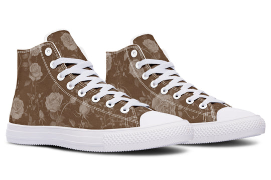 Hazel Rose Romance High Tops - Classic Premium Canvas Shoes with Comfortable and Durable Soles