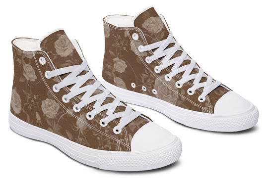 Hazel Rose Romance High Tops - Classic Premium Canvas Shoes with Comfortable and Durable Soles