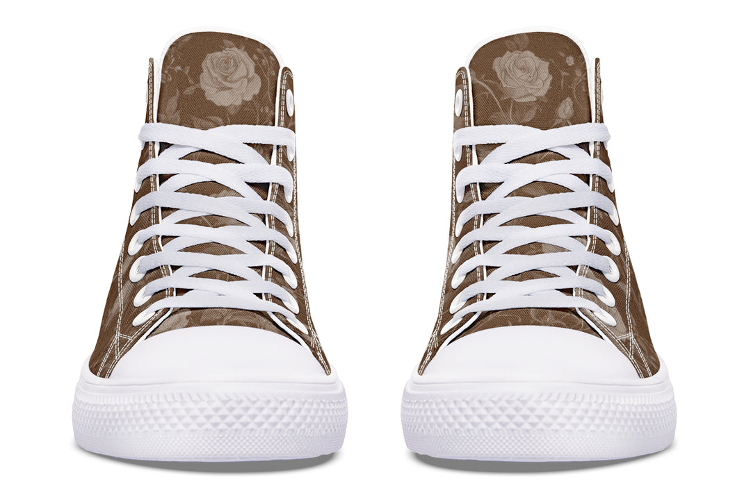 Hazel Rose Romance High Tops - Classic Premium Canvas Shoes with Comfortable and Durable Soles