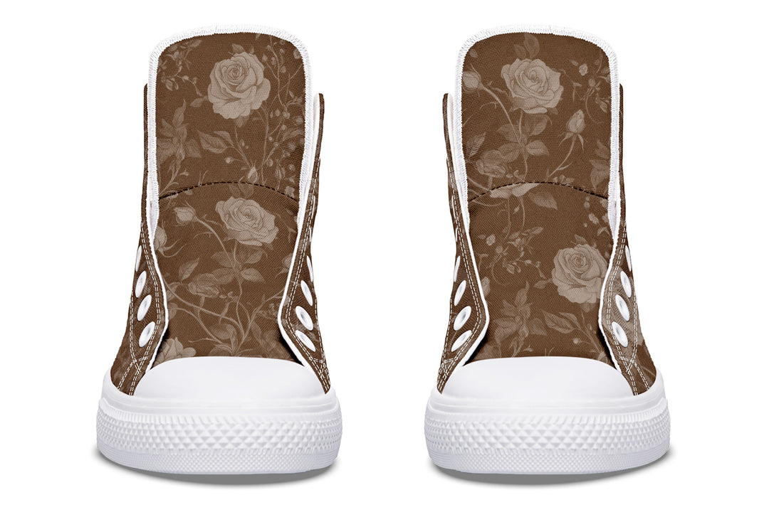 Hazel Rose Romance High Tops - Classic Premium Canvas Shoes with Comfortable and Durable Soles