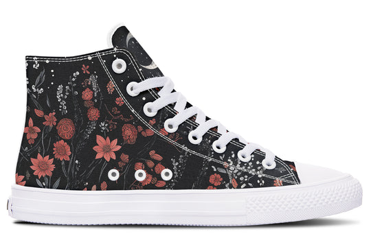 Lone Wolf High Tops - Classic Premium Canvas Shoes with Comfortable and Durable Soles