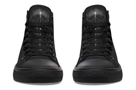 Lunar Bear High Tops - Classic Premium Canvas Shoes with Comfortable and Durable Soles