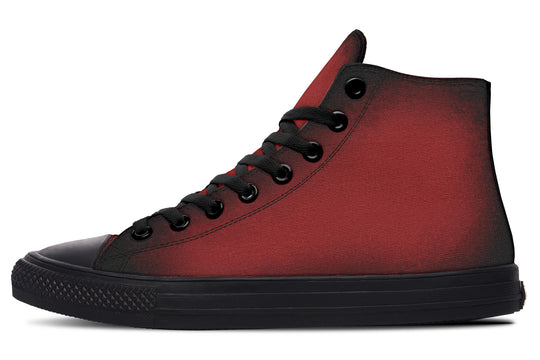 Mood: Blood High Tops - Classic Premium Canvas Shoes with Comfortable and Durable Soles