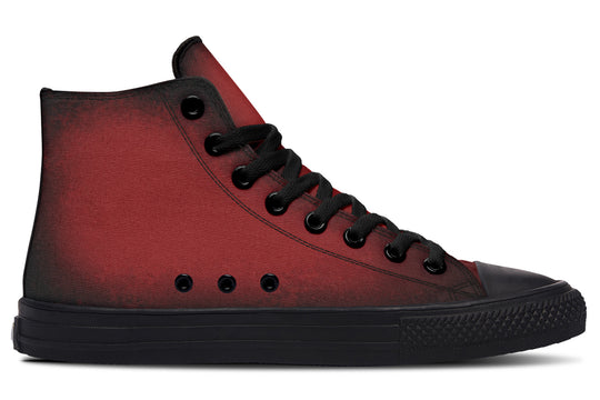 Mood: Blood High Tops - Classic Premium Canvas Shoes with Comfortable and Durable Soles