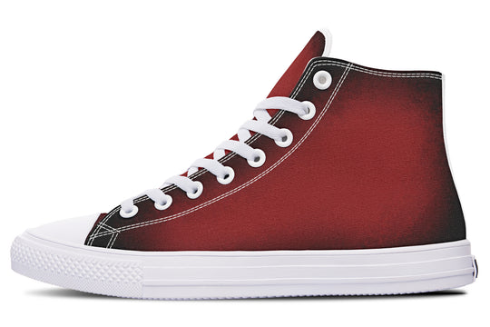 Mood: Blood High Tops - Classic Premium Canvas Shoes with Comfortable and Durable Soles