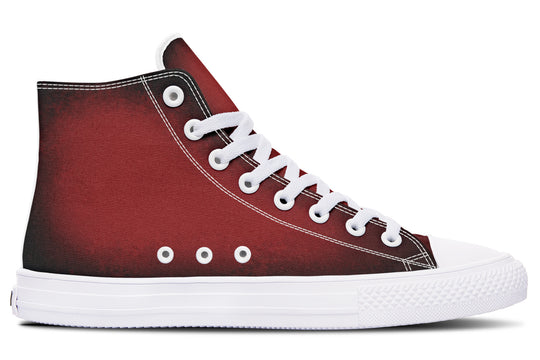 Mood: Blood High Tops - Classic Premium Canvas Shoes with Comfortable and Durable Soles