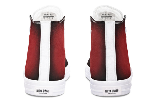 Mood: Blood High Tops - Classic Premium Canvas Shoes with Comfortable and Durable Soles