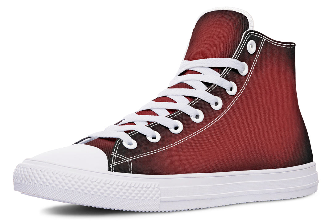 Mood: Blood High Tops - Classic Premium Canvas Shoes with Comfortable and Durable Soles