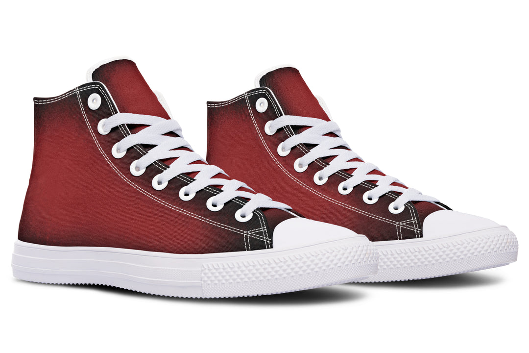 Mood: Blood High Tops - Classic Premium Canvas Shoes with Comfortable and Durable Soles