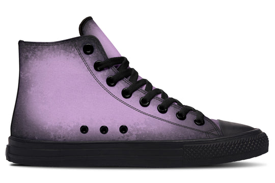 Mystic Dusk High Tops - Classic Premium Canvas Shoes with Comfortable and Durable Soles