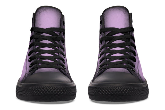 Mystic Dusk High Tops - Classic Premium Canvas Shoes with Comfortable and Durable Soles