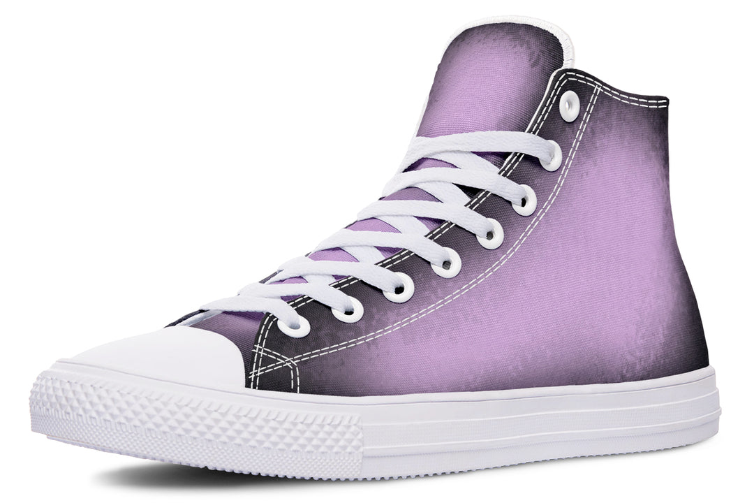 Mystic Dusk High Tops - Classic Premium Canvas Shoes with Comfortable and Durable Soles