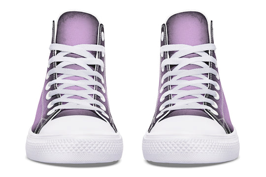 Mystic Dusk High Tops - Classic Premium Canvas Shoes with Comfortable and Durable Soles